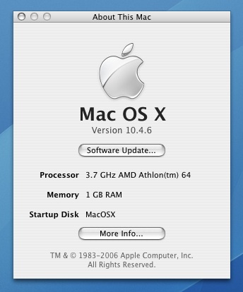 Mac OS x86 AMD